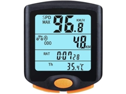Ciclocomputador Para Bicicleta, Lcd, Impermeável, Retroiluminado, Velocímetro, Odômetro, Cronômetro