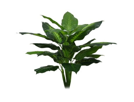 Planta Artificial Evergreen Grande 50 Cm 25 Folhas Realista Arbusto Plantas Em Vaso Plástico Verde Decoração Casa Jardim Escritório Viviliyya