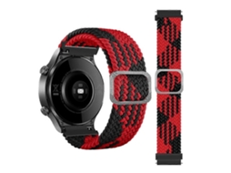 Pulseira De Relógio Universal Ajustável De 20 Mm Em Nylon Trançado Elástico