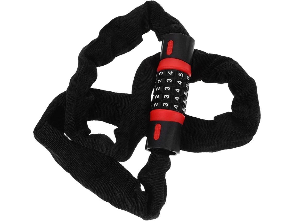 Cadeado De Corrente Em Aço Carbono Para Bicicletas Com Combinação De 5