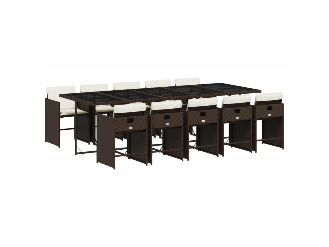 Garden Dining Set, Garden Dining Sets Vidaxl Marrom Rattan / Vime (n/a)