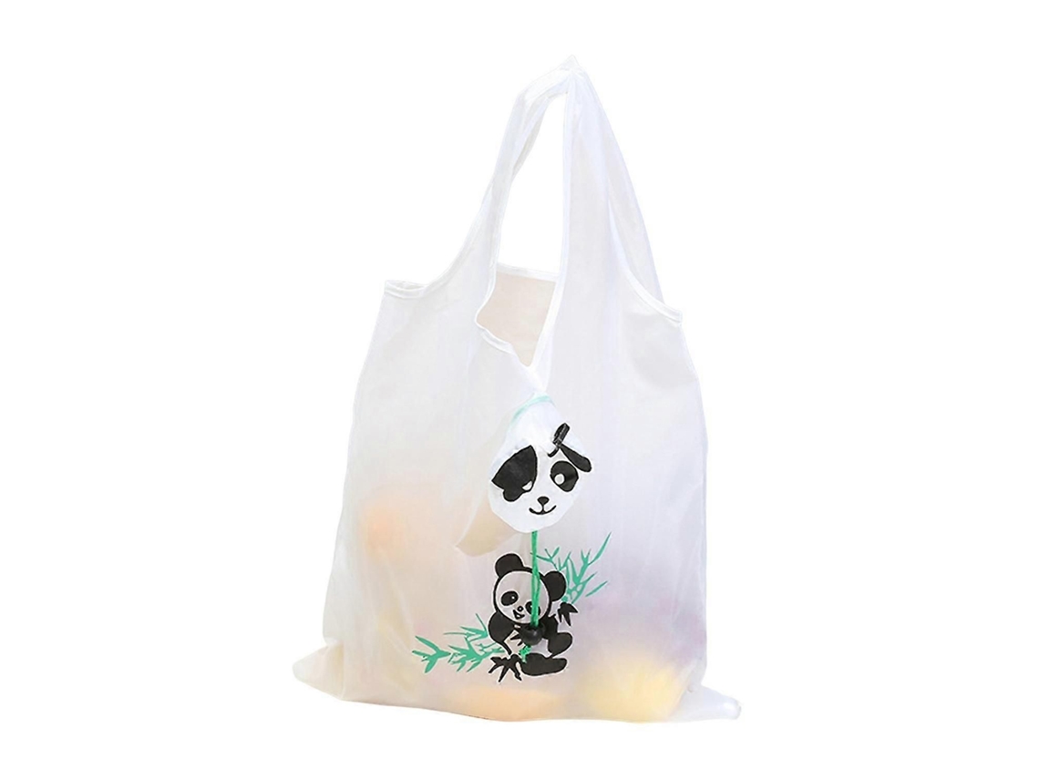 Saco de Compras Punho Robusto Boa Aderência Cartoon Design Saco de Supermercado Dobrável Animal Padrão Storag Fruta Storag GOKOCO