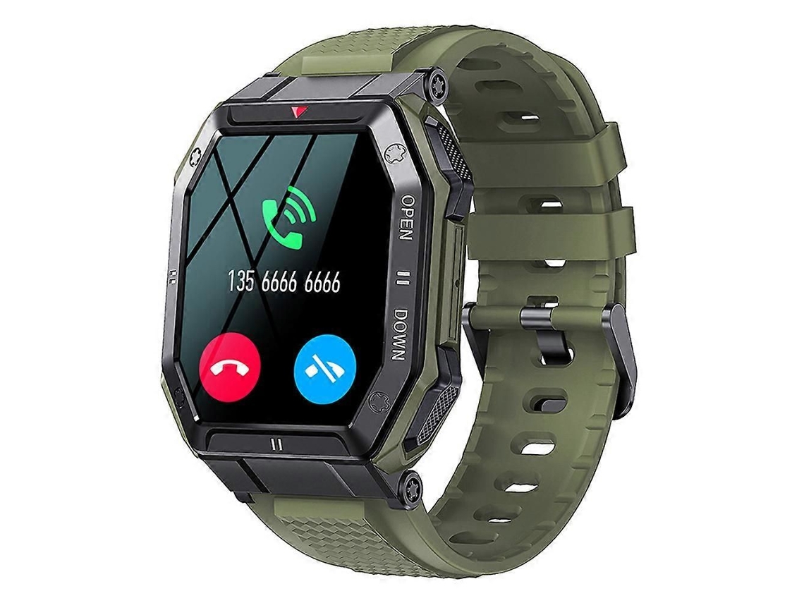 Smartwatch Masculino de 1,85 Polegadas com Função Telefone, Rastreador Atividades Físicas Monitor Pres São Arterial/spo2/frequência C GOKOCO