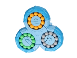 Primerox brinquedo de Feijão Giratório 6 Faces Brinquedo de Velocidade Redução de Estresse para Todas as Idades Azul