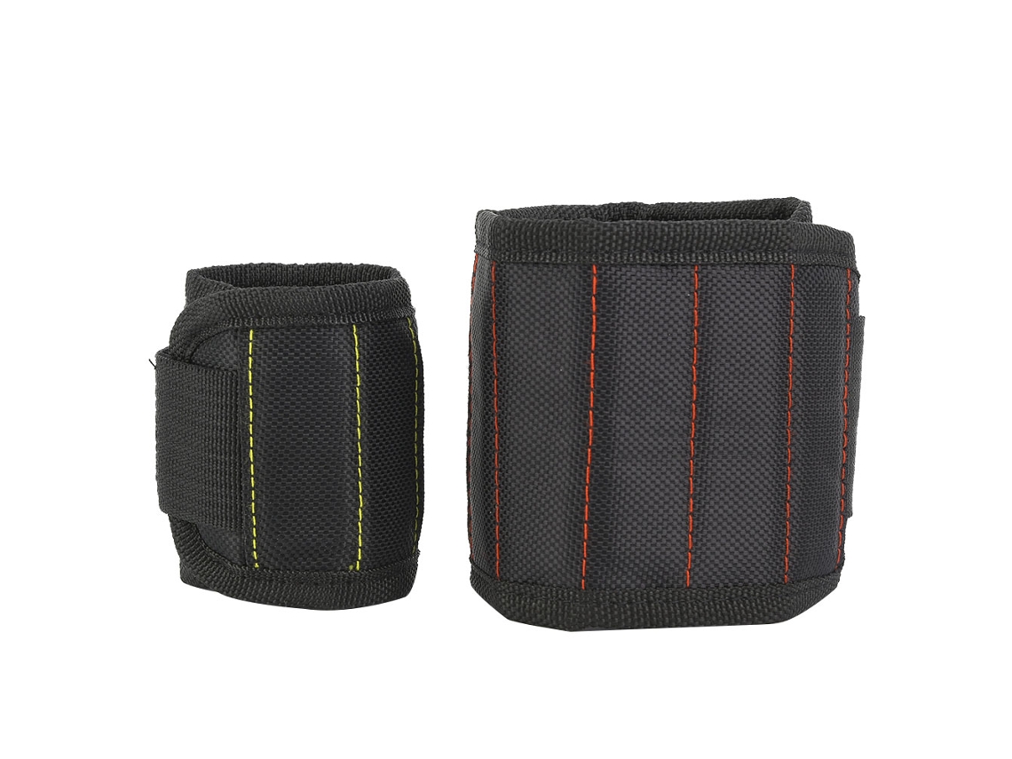 Pulsera Magnética Para Herramientas Con Bolsillo: Porta Tornillos, Clavos Y Piezas Metálicas