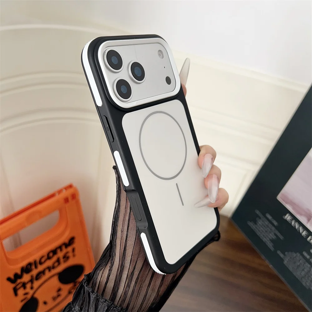Capa Magnética Para Celular (iphone 13 Pro Max, Branca), Compatível Com Magsafe.