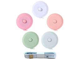 Conjunto Com 5 Fitas Métricas Retráteis De 1,5 M De Comprimento, Réguas Flexíveis De Dupla Face