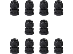 Tuerca De Cable Linjou M12 Pack 10 Conectores Nylon Ip68 Impermeable