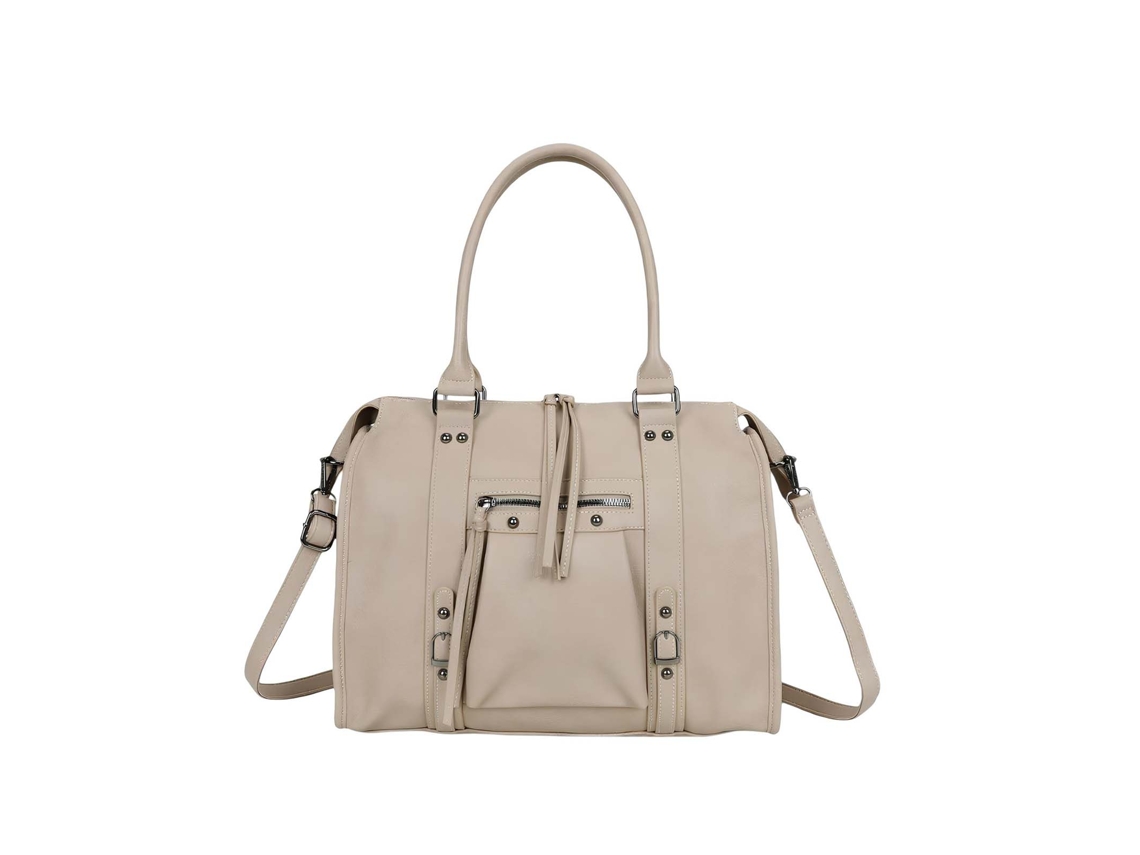 Bolsa Mão Cabas Feminina Estilo Bowling Vintage com Alça GALLANTRY