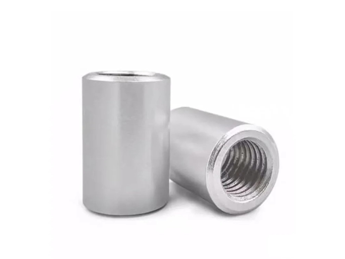 Porca De Acoplamento Redonda Extensível Em Aço Inoxidável 304 M3 M4 M5 M6 M8 M10 M8x40 2 Peças