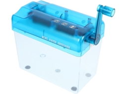 Destruidor De Papel Em Abs E Acier Inoxydable Bleu De Bureau Manuel