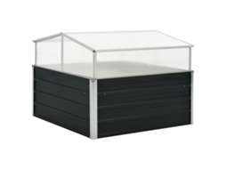 Vidaxl Estufa 100x100x77 Cm Aço Galvanizado Antracite