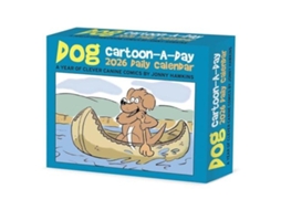 Livro Dog Cartoon-A-Day by Jonny Hawkins 2026 Box Calendar de Wlcp Books (Inglês)