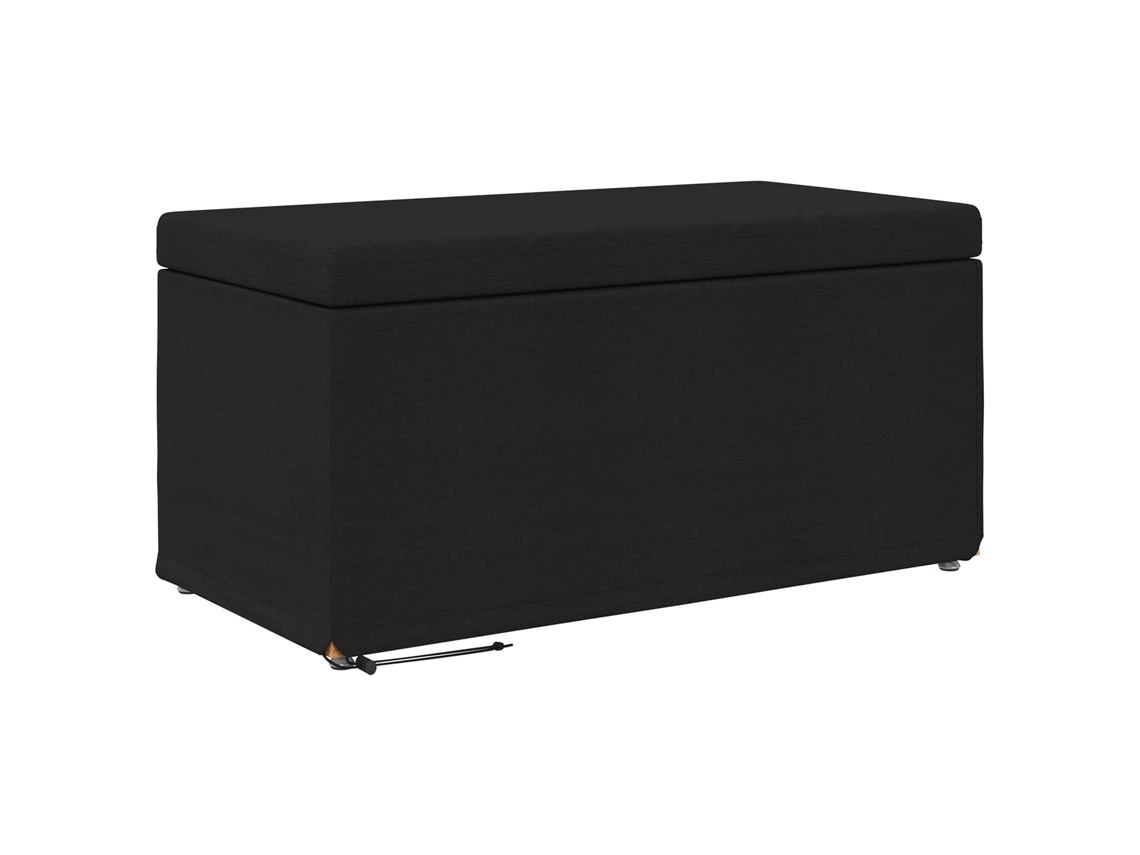 Maison Exclusive - Banqueta Preto 81 X 41 X 40 Cm Tecido E Madeira Engenharia