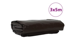 Maison Exclusive - Lona 650g / M² Castanho 3 X 5 M Lona Com Revestimento Em Pvc