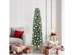 Vidaxl Árvore De Natal Artificial Verde 180 Cm Pvc E Aço E Plástico