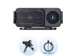 Suporte Universal para Celular Veicular com Carregador Sem Fio, Inteligente Rotação Elétrica por Induç Ão e Magsafe. GOKOCO