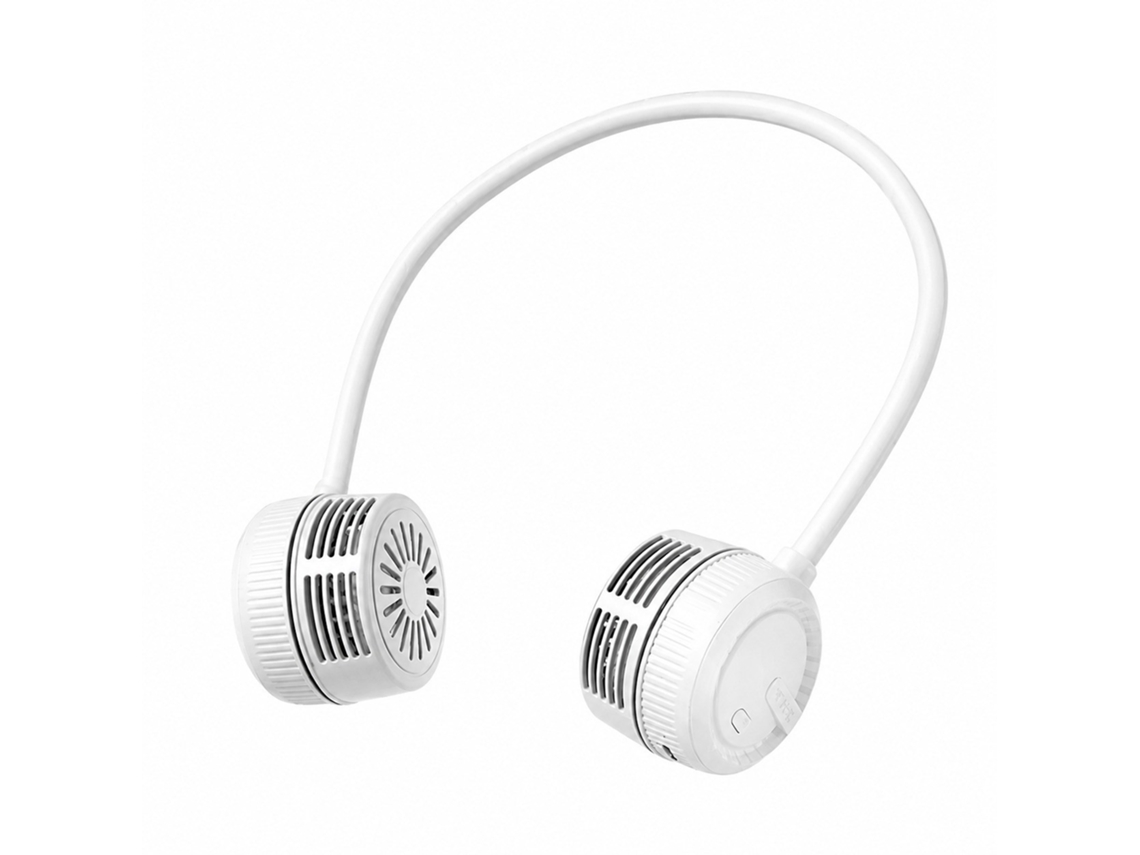 Mini Ventoinha De Pescoço Dobrável, Sem Pás, Recarregável, 3 Velocidades, Wnk-2028, 1000mah