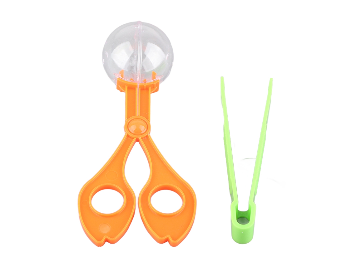 Rebe-2 Peças De Pinças Cazacucarachas De Plástico Para Crianças Brinquedo Cazainsetos Portátil