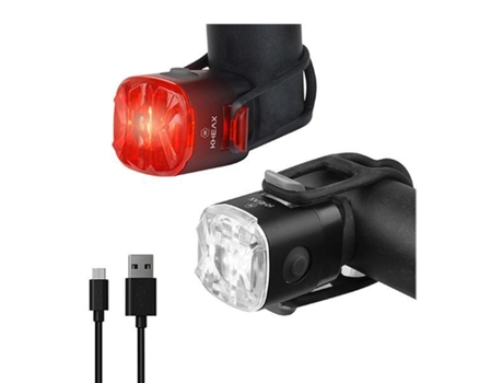 Recarga de Iluminação Dianteiratraseira Fixação no Guiador/Espigão de Selim KHEAX Usb Syrma Tuban 500 50 Lumens