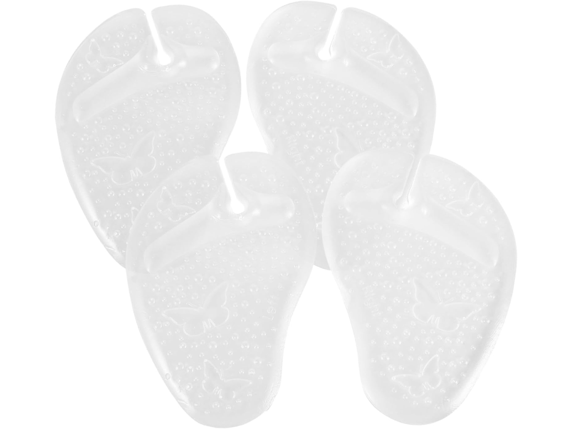 Conjunto De 4 Protetores Metatarsais Gel Antiderrapantes Para Sandálias, Com Design Que Oferece Proteção E Suporte Para