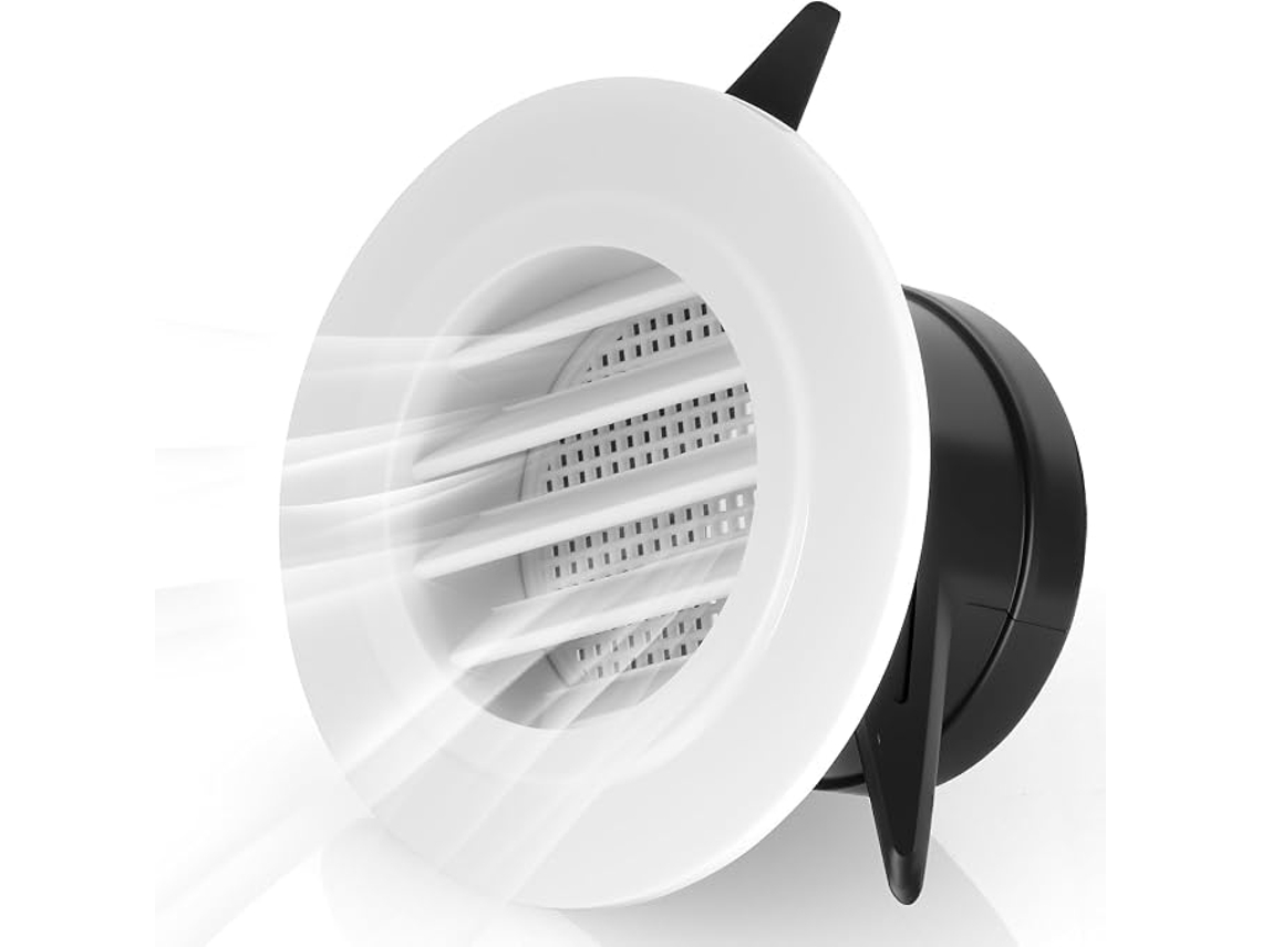 Grelha De Ventilação Plástica Redonda De 75mm/3 Polegadas