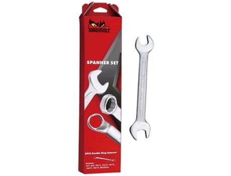 TENGTOOLS 185810108 6208 Conjunto de chave fixa 8P. 6X7-20X22
