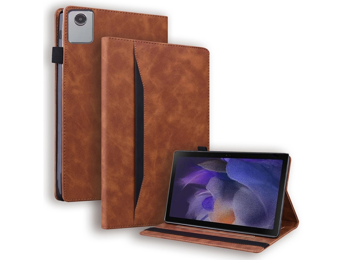 Capa Couro Pu para Lenovo Idea Tab 11''-marrom