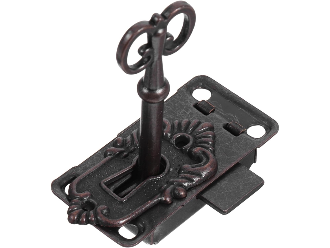Fecho De Ferro Para Móveis Antigos, Cor Vermelho Bronze, Resistente E, Para Gavetas E Compartimentos