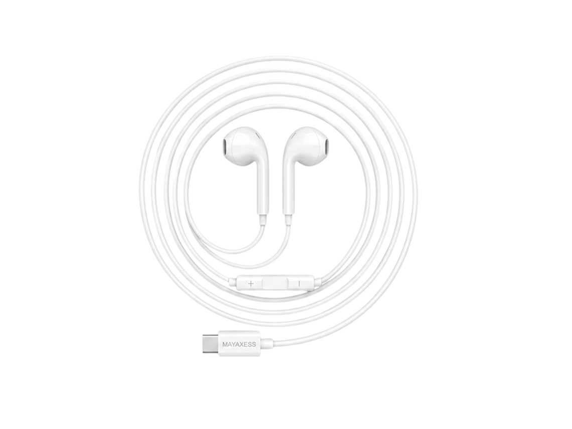 Fones de Ouvido MAYAXESS com fio USB-C para Galaxy S24