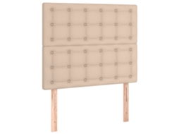 Cabeceira Cappuccino 100x5x118/128 Cm Couro Sintético MAISON EXCLUSIVE
