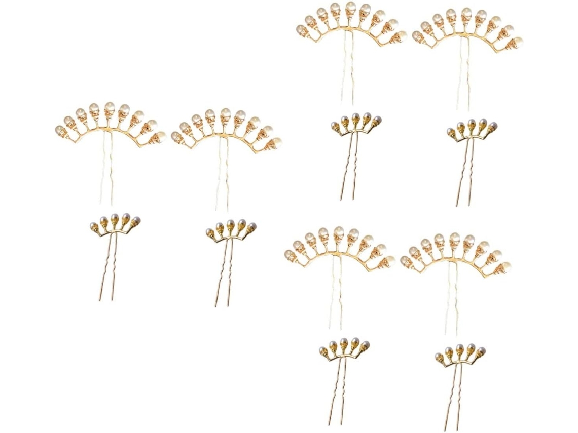 Conjunto De 12 Acessórios De Cabelo Com Pérolas Para Coque, Estilo Retrô, Presilhas De Cabelo Com Pérolas, Estilo Vintage Chinês.