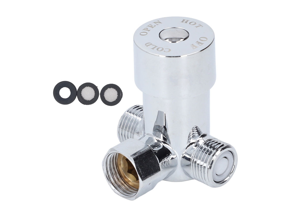 Válvula de Mistura de Água Quente e Fria em Latão G1/2 para Torneira Sensor Automática com Controle de Temperatura