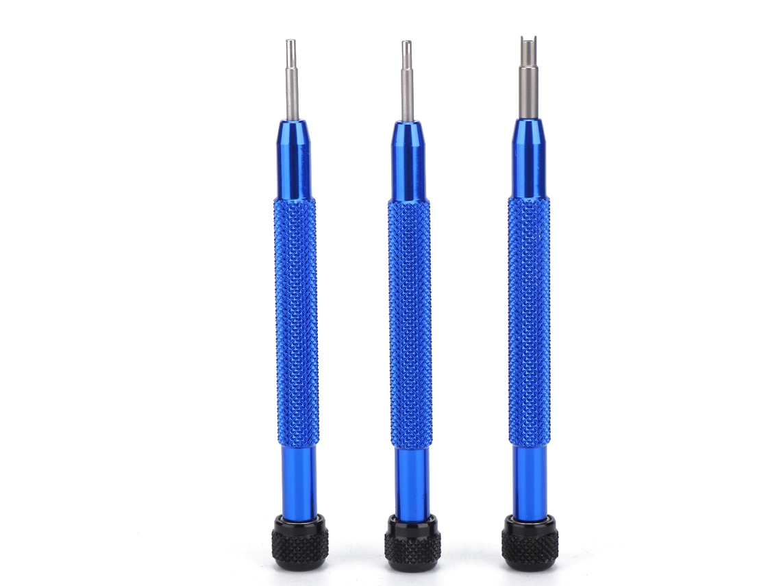 3pcs Chave de Fenda H para Reparo de Bezel e Pulseira de Relógio Azul