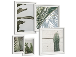 Conjunto De Pinturas Acentos Vegetais Modernos Espelharte (5 Peças)