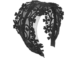 Faixa de cabelo elegante, leve e longa em Preta - Acessório decorativo e portátil.