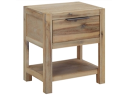 Vidaxl Mesa De Cabeceira C/ Gaveta 40x30x48 Cm Madeira Acácia Maciça