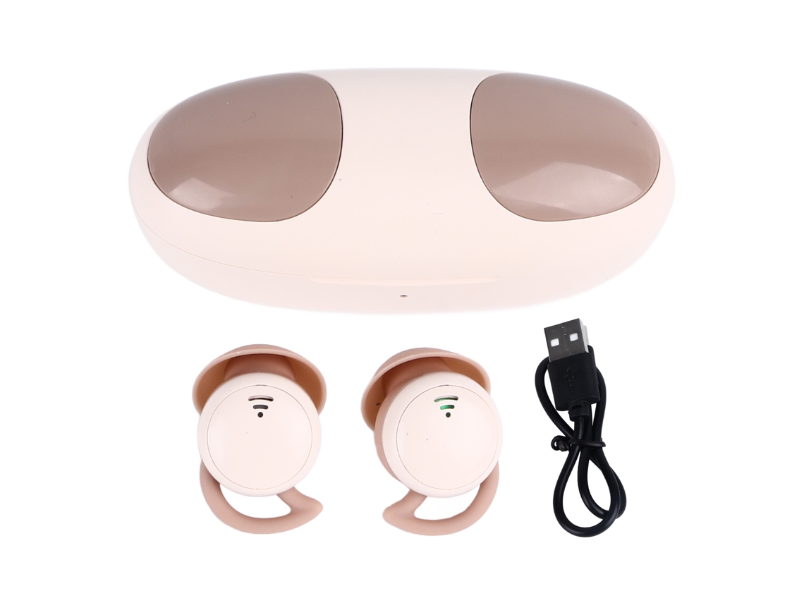 Fones de ouvido Bluetooth 5.3 com cancelamento de ruído para dormir, dirigir, caminhar Rosa S/MARCA