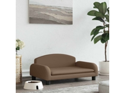 Vidaxl Cama 70x45x30 Cm Tecido Castanho
