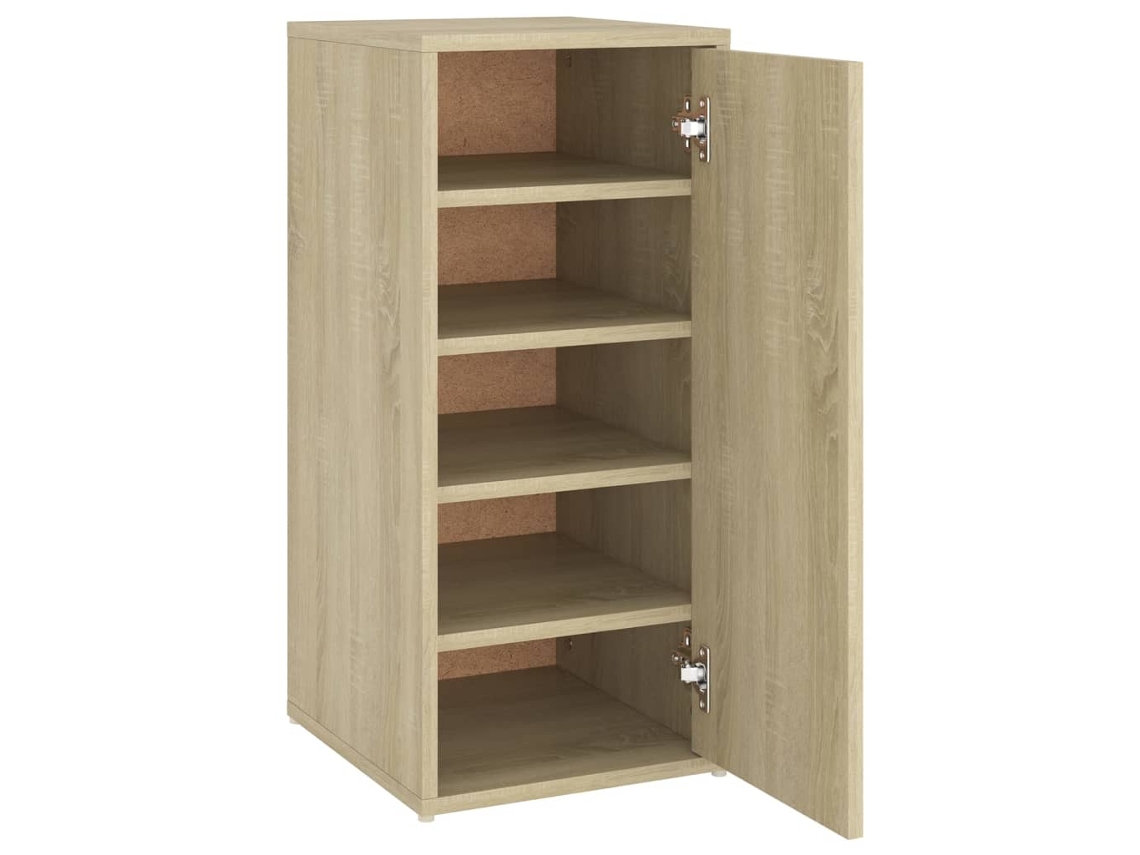 Shoe Cabinet, Shoe Cabinets Vidaxl Marrom Madeira Processada (32 X 35 X 70 Cm)