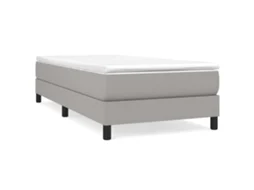 Cama com Molas/colchão 80x200 Cm Tecido Cinza claro MAISON EXCLUSIVE