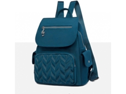 Mochila Escolar, Feminina Com Bolsa De Ombro Para Viagem, Cor Azul