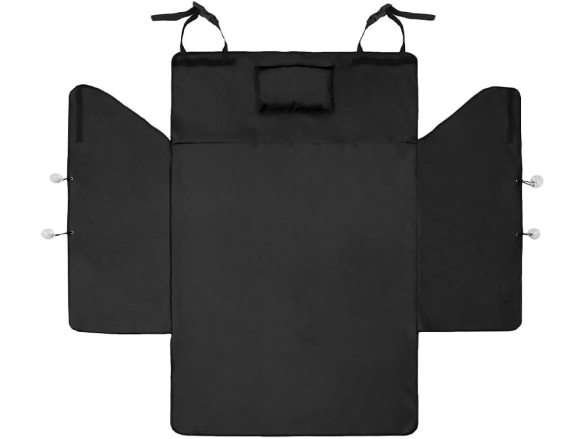 Capa Impermeável Preta Para Porta-malas De Carro Com Estampa De Cachorro, Tapete Fácil De Usar.