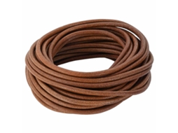 Vidaxl Corda De Couro Marrom Claro Ø5 Mm X 50 M Couro