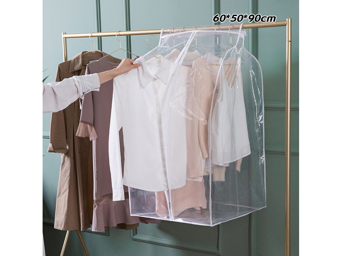 Saco Transparente Para Pendurar Roupas, Multifuncional, À Prova De Poeira, Bolsa Organizadora De Roupas Com Grande Capacidade