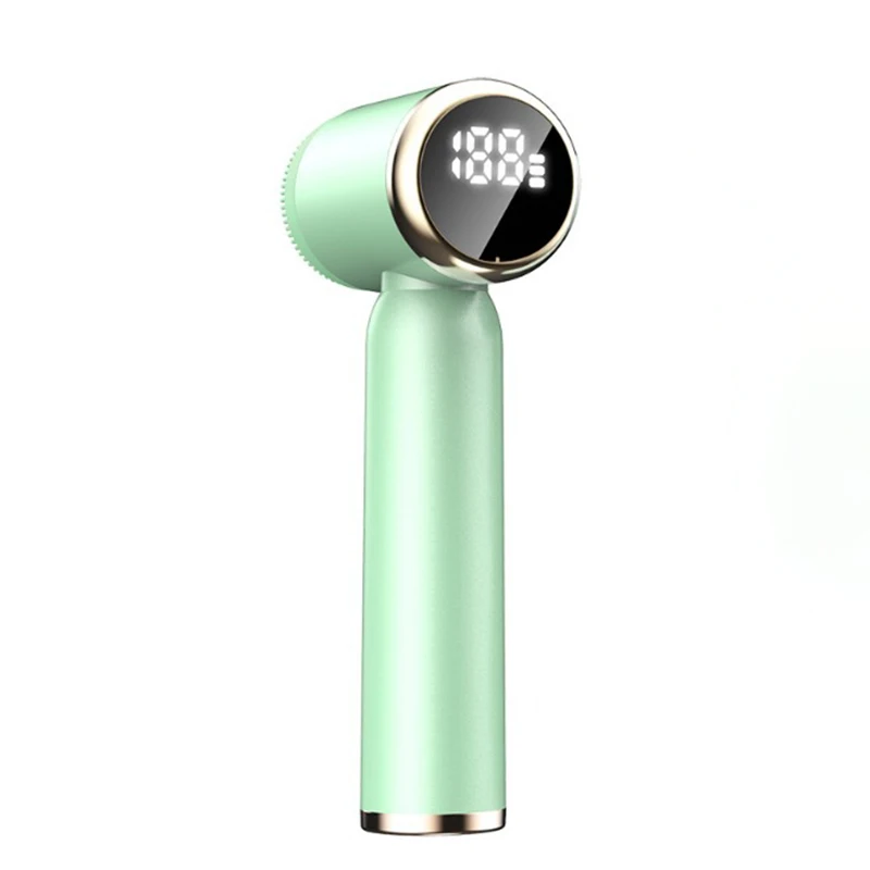 (verde) Aparelho Elétrico Rotativo De Limpeza Facial Esfoliante, À Prova D'água E Profundamente Hidratante.