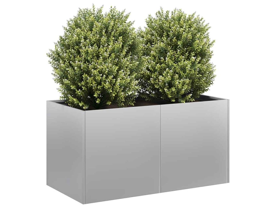Vidaxl Planter 80x40x40 Cm Aço Galvanizado