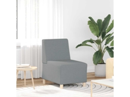 Vidaxl Poltrona Sem Braços Tecido 55 Cm Cinzento-claro