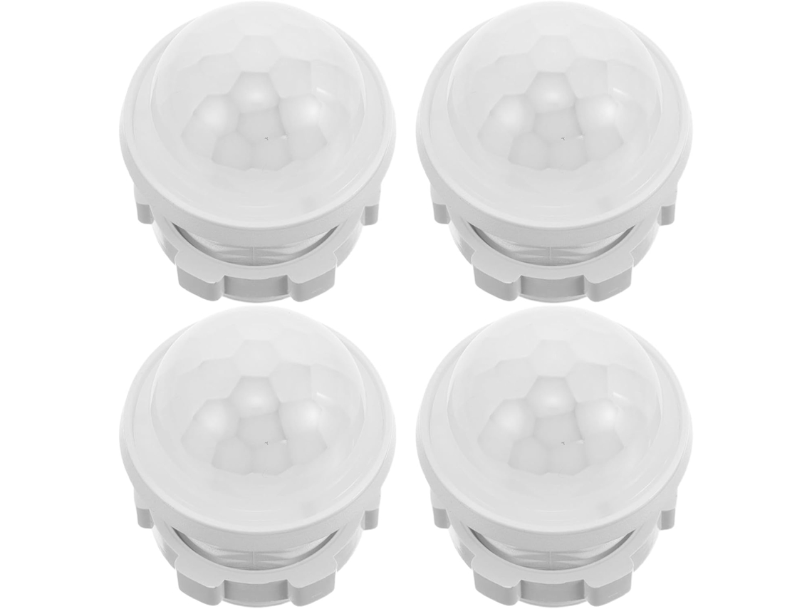 Conjunto De 4 Capas Protetoras Brancas Para Sensor De Presença Humana.