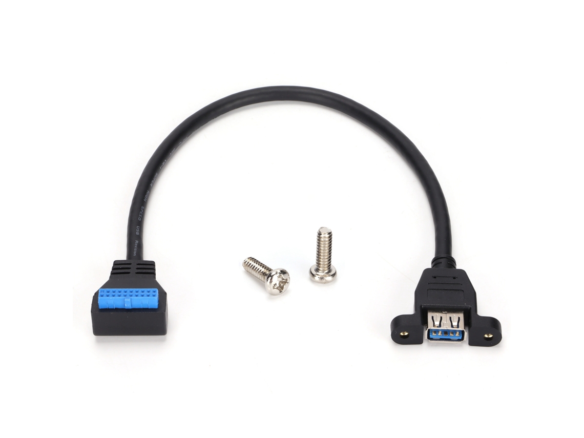 Aetheria cabo Adaptador Usb 3.0 Porta Única a Fêmea para 20 Pinos Linha de Transmissão de Dados de Alta Velocidade Abs